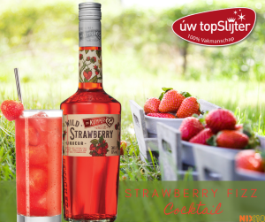 Strawberry Fizz Cocktail - De Kuyper Strawberry - uw topSlijter